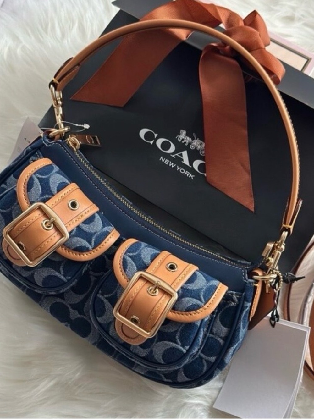 ‼️OFFERS ACCEPTED‼️ Coach Denim Ashton Shoulder Bag